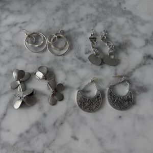 Ardene Silver Earring Collection